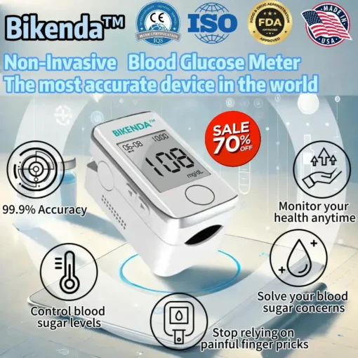 Bikenda™ Precision Glucose Monitoring Premium Non-invasive Medical Device