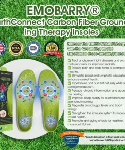 EMOBARRY® Official Store | EarthConnect Carbon Fiber Grounding Therapy Insoles Seven-Day Results (NIH Recommended) (Expert Recommended)