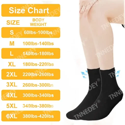 EMOBARRY® VitaluxeTourmaline Magnetic Compression Therapy Socks - Image 5