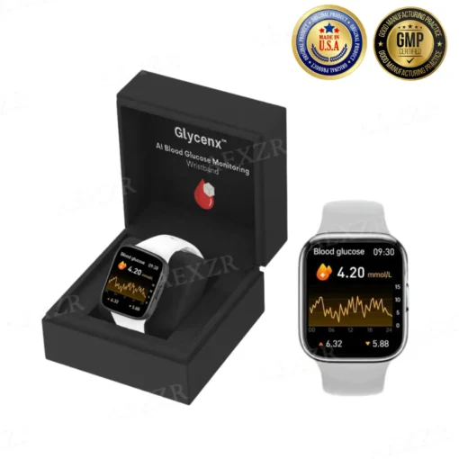 Glycenx™ AI Blood Glucose Monitoring Wristband