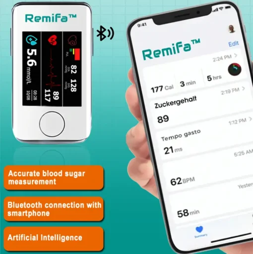 【OFFICIAL STORE】Remifa™ Precision Glucose Monitoring Premium 👨‍⚕️Non-invasive Medical Device + Exclusive Gift [99.9% Accuracy]