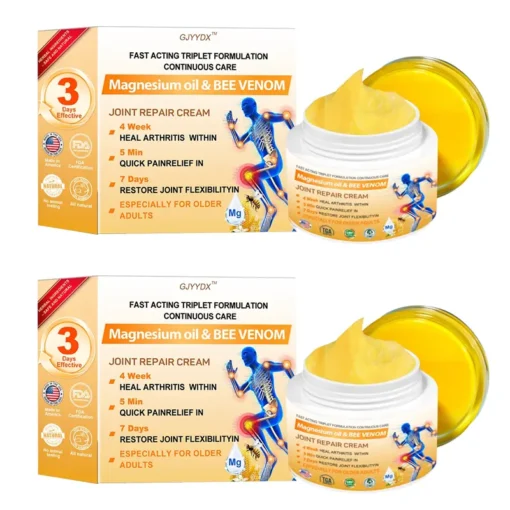 ✅Official Store: GJYYDX™ Bee-Venom Pain-Relief Bone Healing Cream👨‍⚕️Orthopaedic Association(AAOS) Approved (Reducing joint swelling, pain, stiffness, redness, warmth, soreness, and joint fatigue)